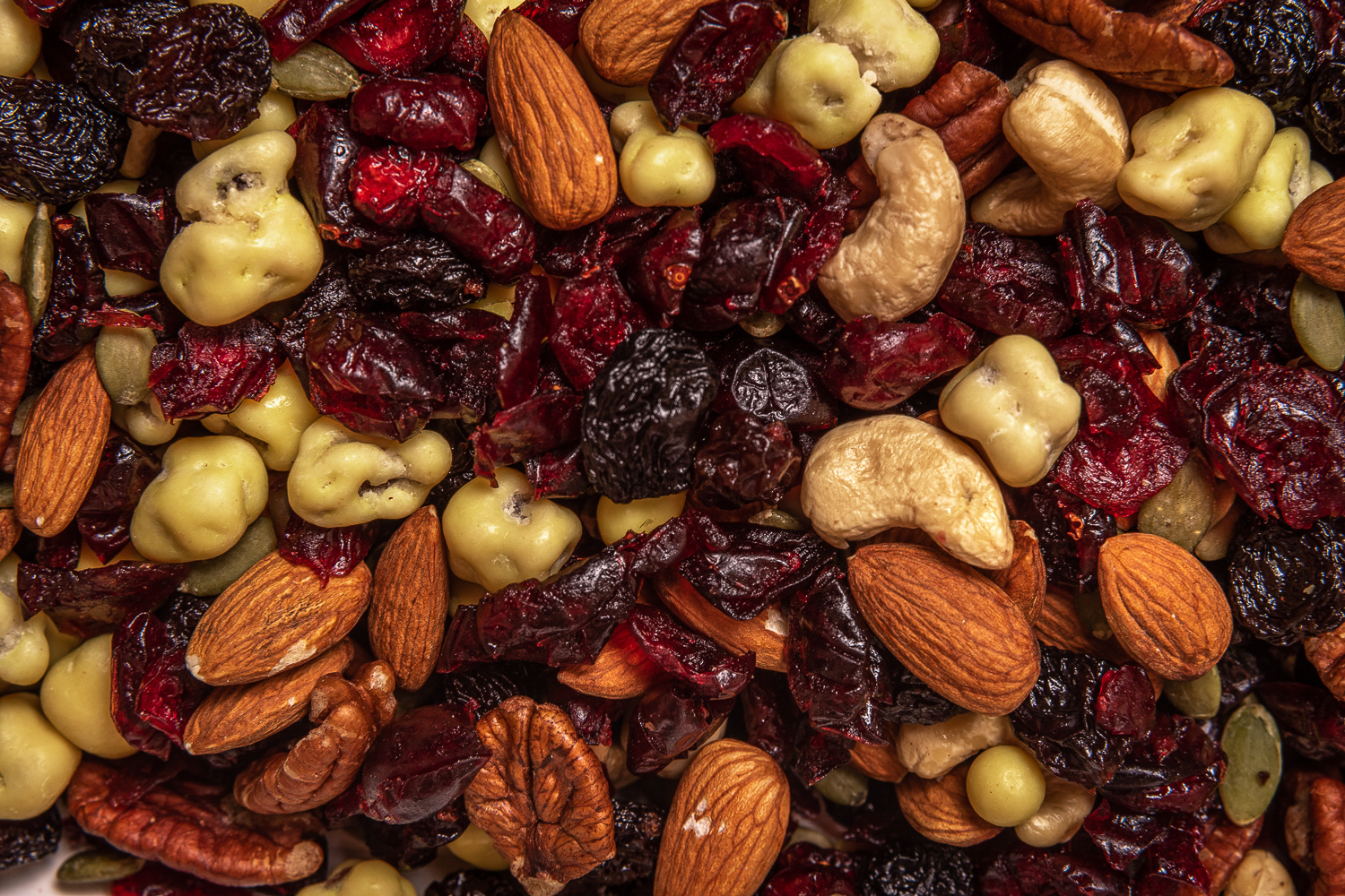 Assortment of dried fruit and nuts
